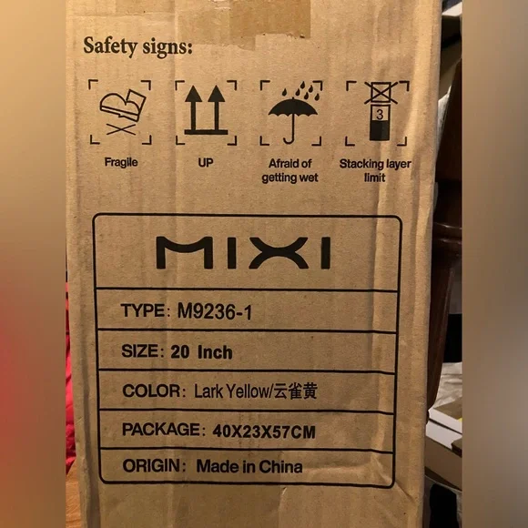 MIXI Carryon Luggage with Spinner Wheels, Hardside Rolling Suitcase 20inch NWT - Picture 6 of 10